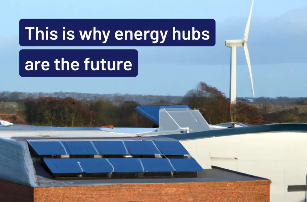 solar panel and wind turbine image